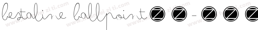 Bestaline Ballpoint字体字体转换